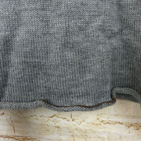 Element Skateboards Sweater Mens M Brown Gray Spell Out Logo Wool Knit Crew Y2K - Picture 6 of 10